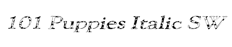 101 Puppies Italic SW