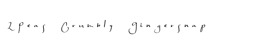 2Peas Crumbly Gingersnap