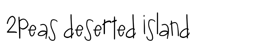 2peas deserted island