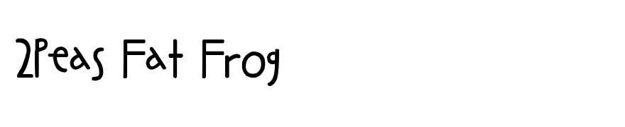2Peas Fat Frog
