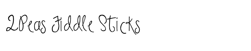 2Peas Fiddle Sticks