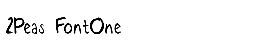 2Peas FontOne