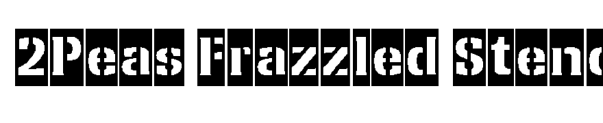 2Peas Frazzled Stencil Negative