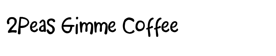 2Peas Gimme Coffee