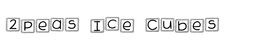2Peas Ice Cubes