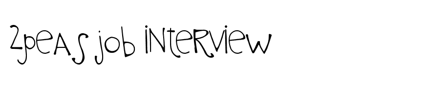 2peas job interview
