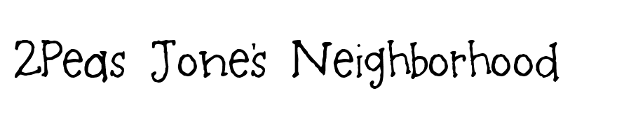 2Peas Jone's Neighborhood