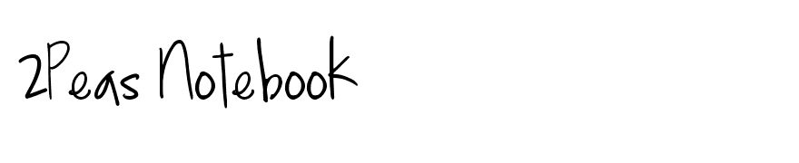 2Peas Notebook