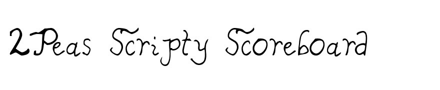 2Peas Scripty Scoreboard
