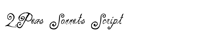 2Peas Sonnets Script
