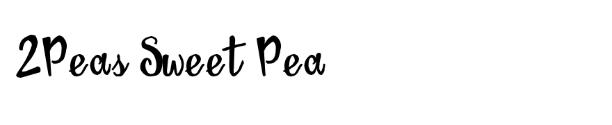 2Peas Sweet Pea