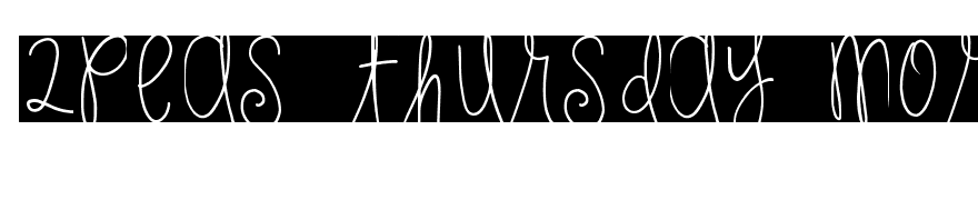 2peas thursday morning