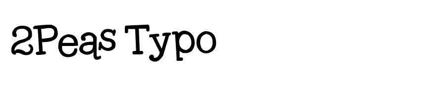 2Peas Typo