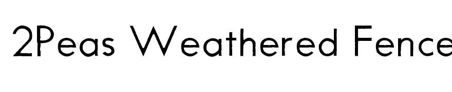 2Peas Weathered Fence