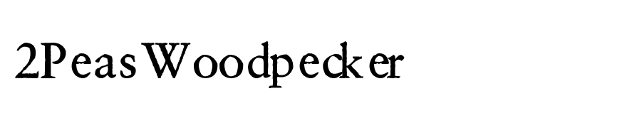 2Peas Woodpecker