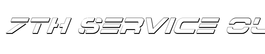 7th Service Outline Italic