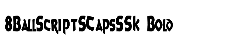 8BallScriptSCapsSSK Bold