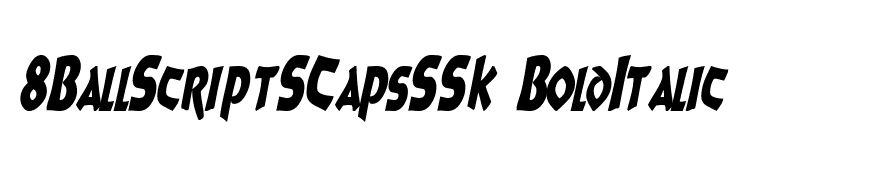 8BallScriptSCapsSSK BoldItalic