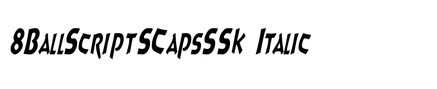 8BallScriptSCapsSSK Italic