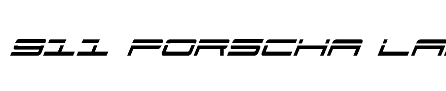 911 Porscha Laser Italic
