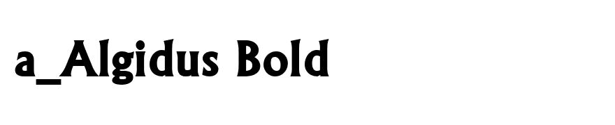 a_Algidus Bold