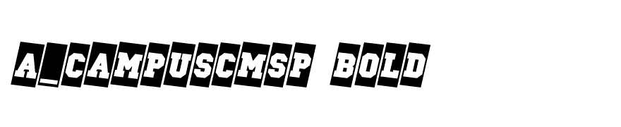 a_CampusCmSp Bold