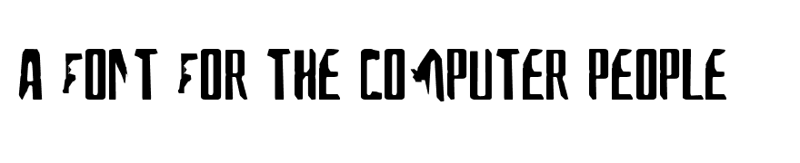A Font For The Computer People
