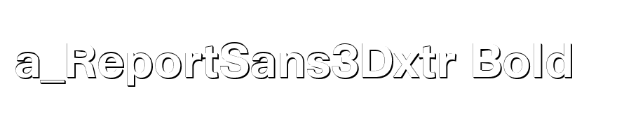 a_ReportSans3Dxtr Bold