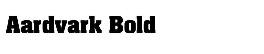 Aardvark Bold