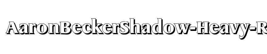 AaronBeckerShadow-Heavy-Regular