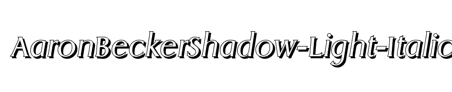 AaronBeckerShadow-Light-Italic