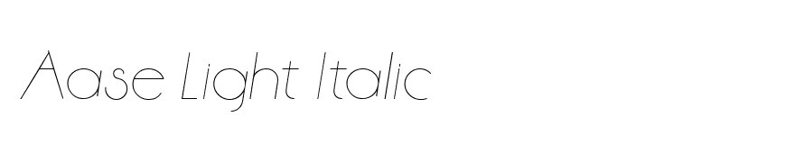 Aase Light Italic