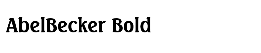 AbelBecker Bold