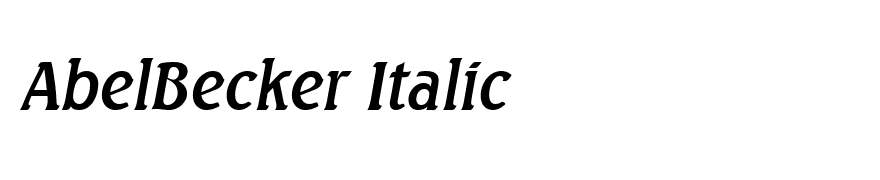AbelBecker Italic