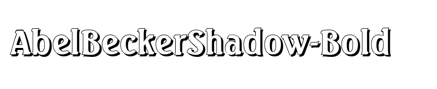 AbelBeckerShadow-Bold