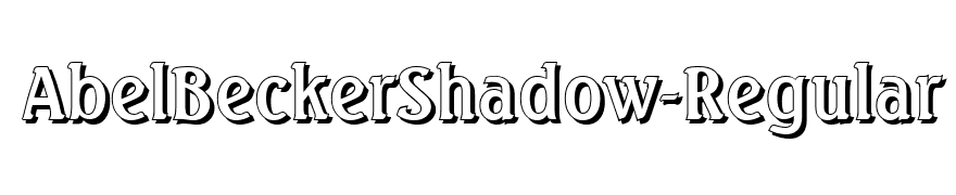 AbelBeckerShadow-Regular