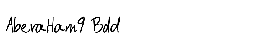 AberaHam9 Bold