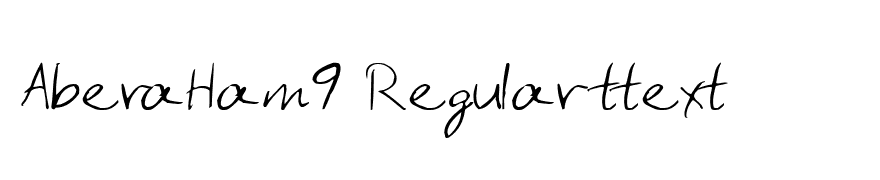 AberaHam9 Regular ttext
