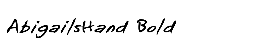 AbigailsHand Bold