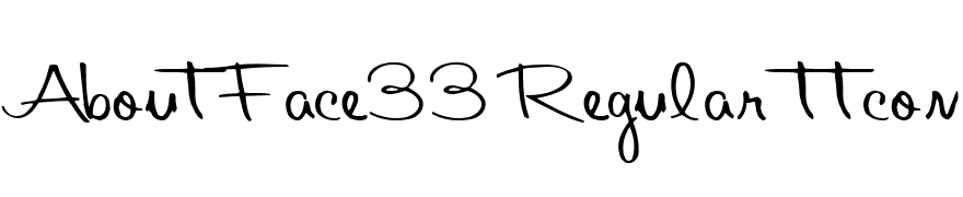 AboutFace33 Regular ttcon