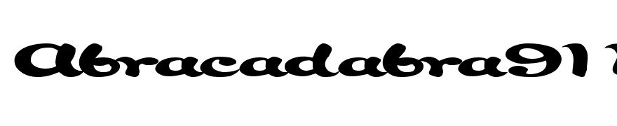 Abracadabra91 Regular ttext