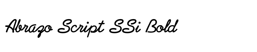 Abrazo Script SSi Bold