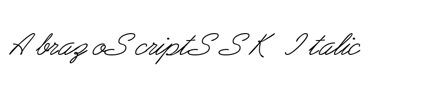 AbrazoScriptSSK Italic