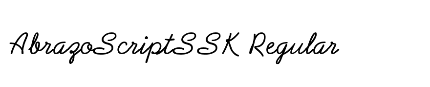 AbrazoScriptSSK Regular