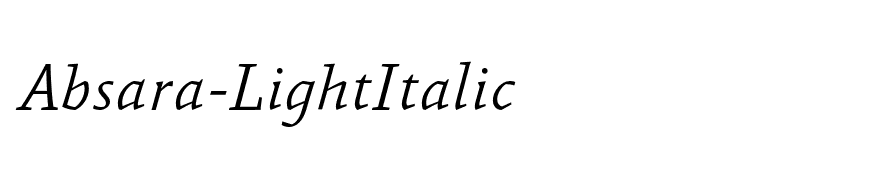 Absara-LightItalic