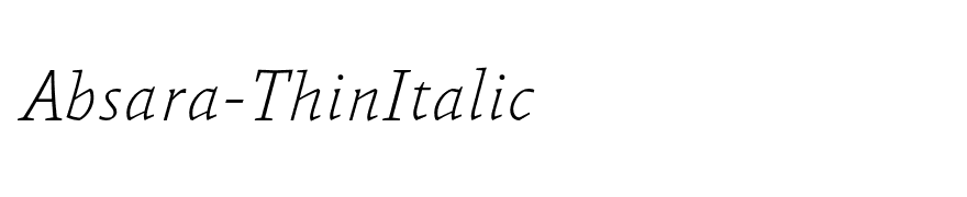 Absara-ThinItalic