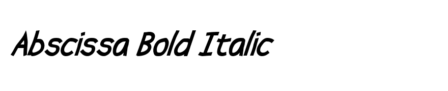 Abscissa Bold Italic