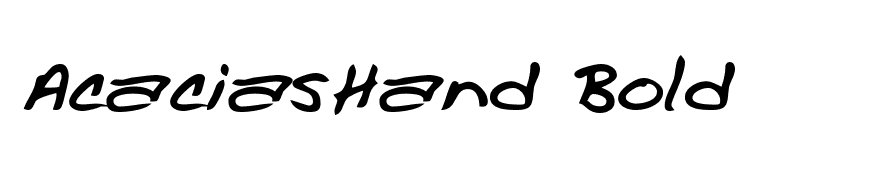 AcaciasHand Bold