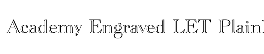 Academy Engraved LET Plain1.0