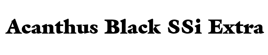 Acanthus Black SSi Extra Black